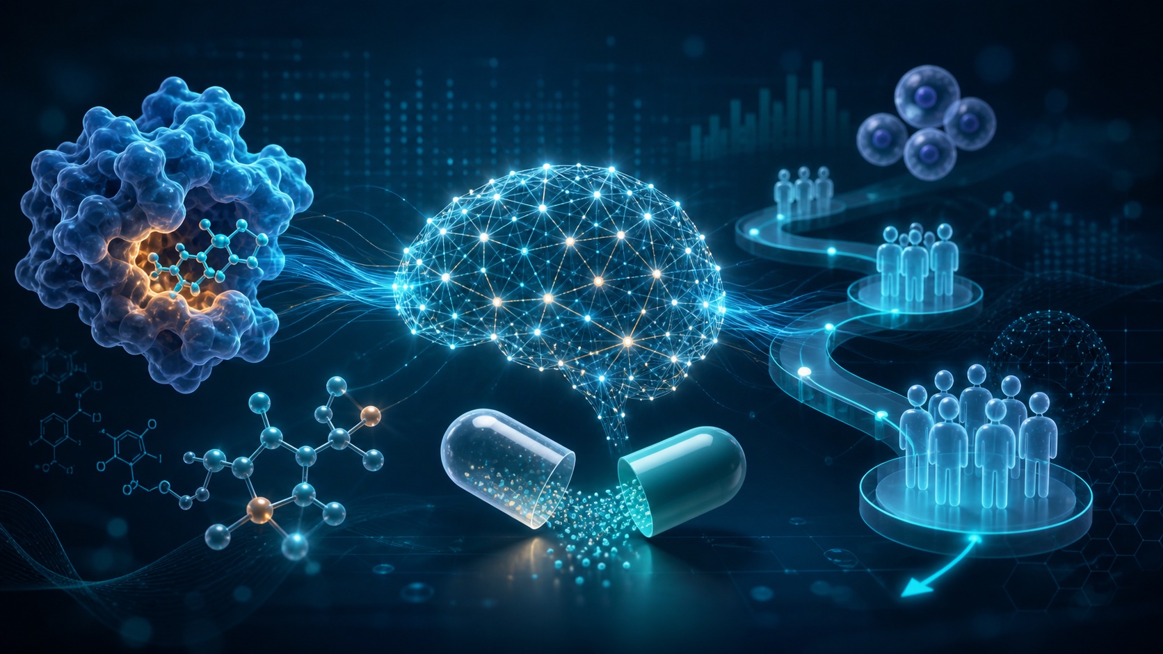 AI drug discovery pipeline and clinical development cover image