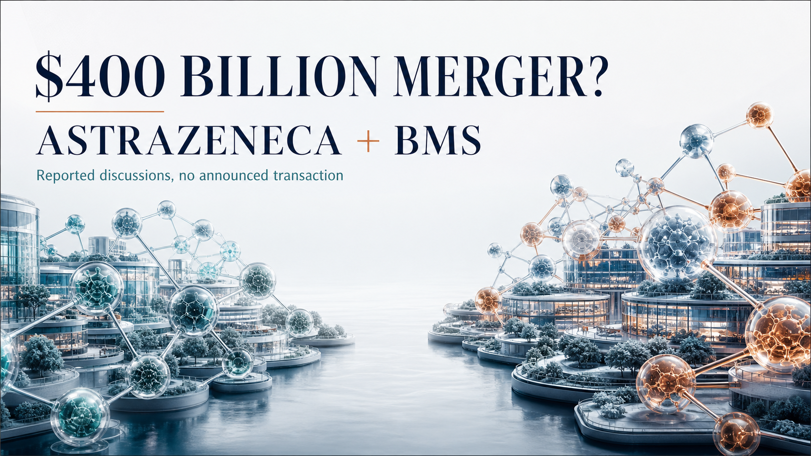 Two pharmaceutical research ecosystems remain separated while reported AstraZeneca and BMS merger discussions are examined