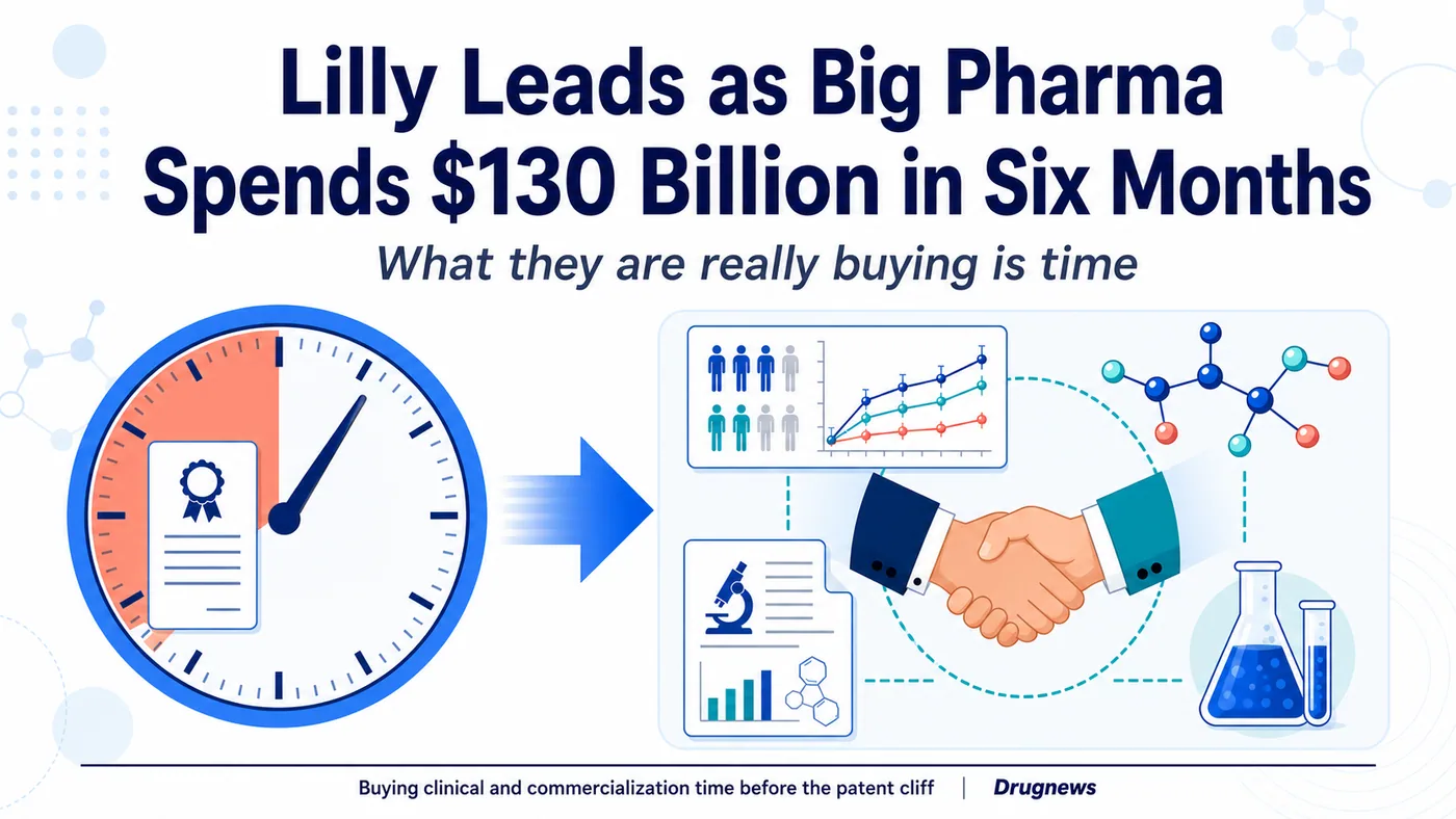Lilly leads as large drugmakers spend 130 billion dollars in six months to buy time