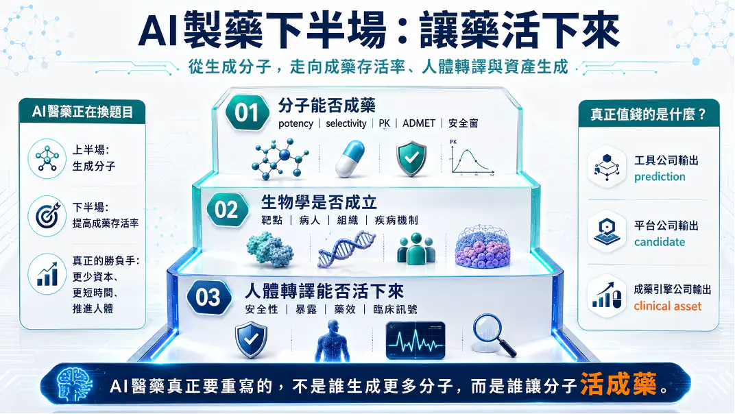 Dcard 原圖:AI製藥下半場:讓藥活下來(圖 1)