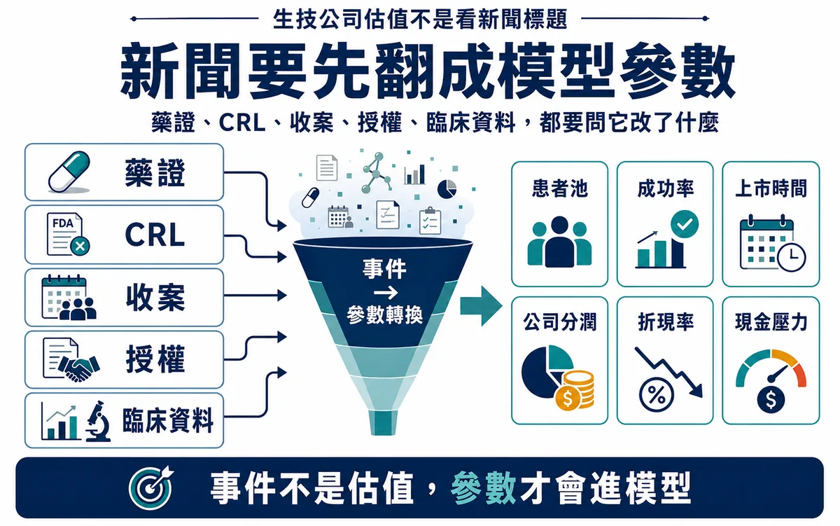 會改變生技公司估值模型的 6 個參數