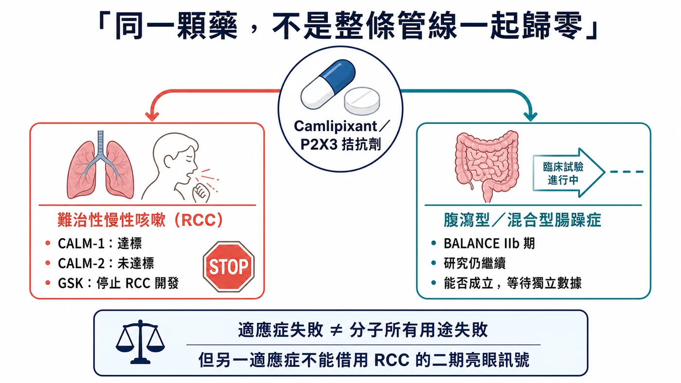 圖4|RCC 開發停止,BALANCE 第二期仍繼續:不同適應症不能直接外推