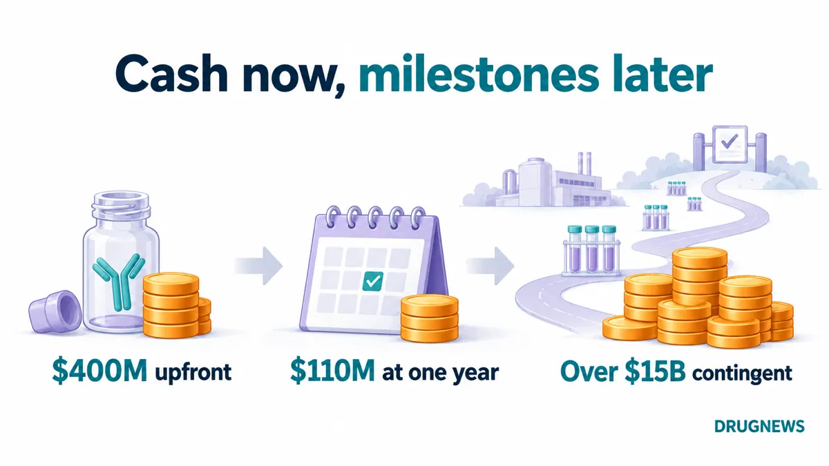 Figure 3 | Upfront, anniversary and contingent payments