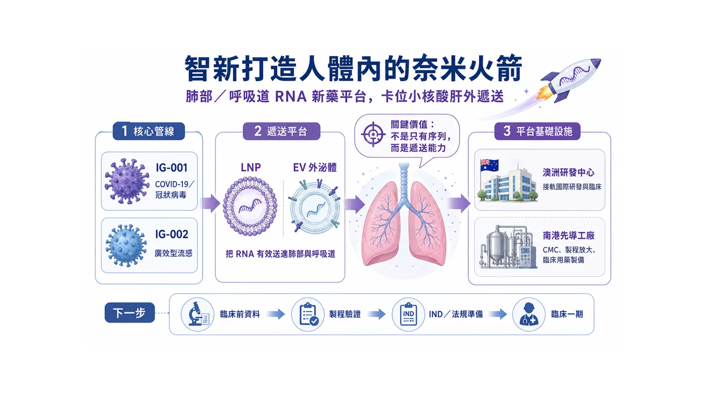 圖5|智新生技的下一階段估值變數,包括臨床前資料、IND、Phase 1、CMC 與國際合作