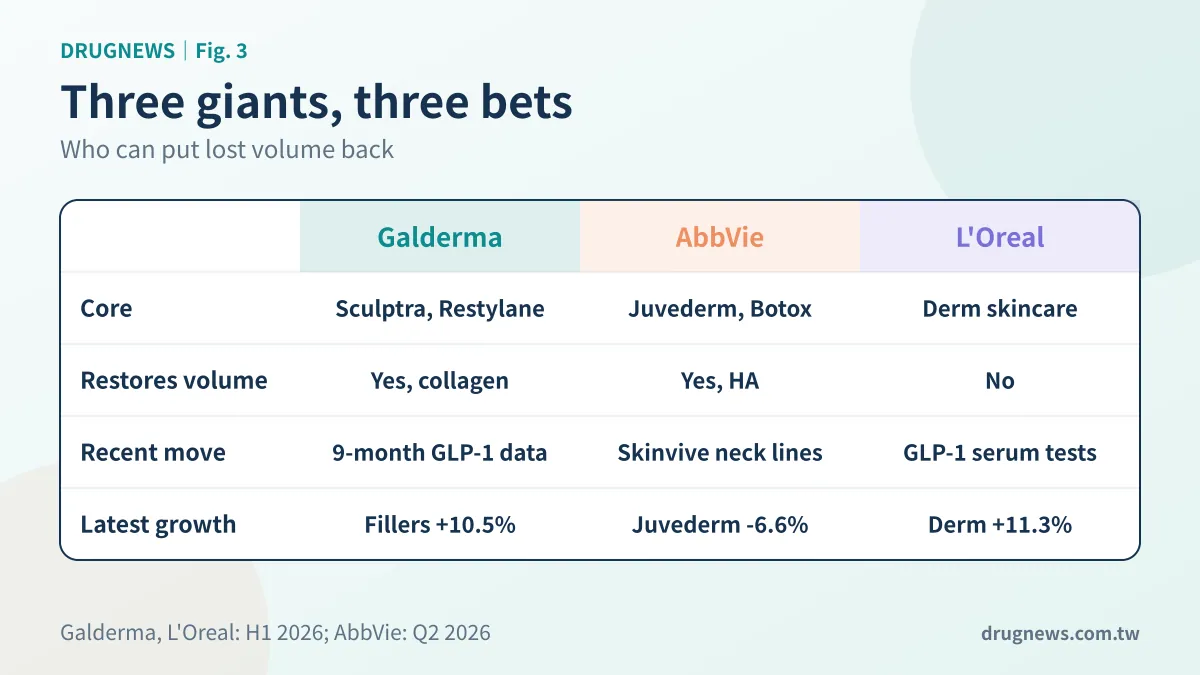 Fig. 3｜Where three giants placed their bets