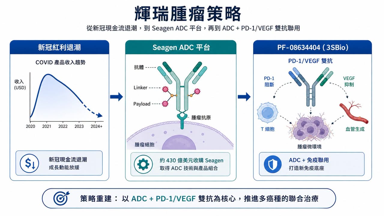 Facebook 原圖:【輝瑞 ADC 賭局:430 億美元買下 Seagen 之後,為什麼 3SBio 的 PD-1/VEGF 雙抗變成新支點?】(圖 1)