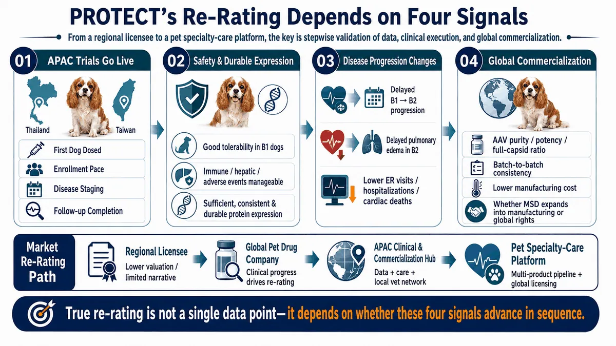 Figure 8. Protect Biotech's next stage of value depends on f