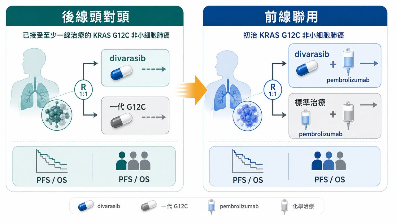 divarasib 從後線頭對頭試驗推進第一線與 pembrolizumab 聯用
