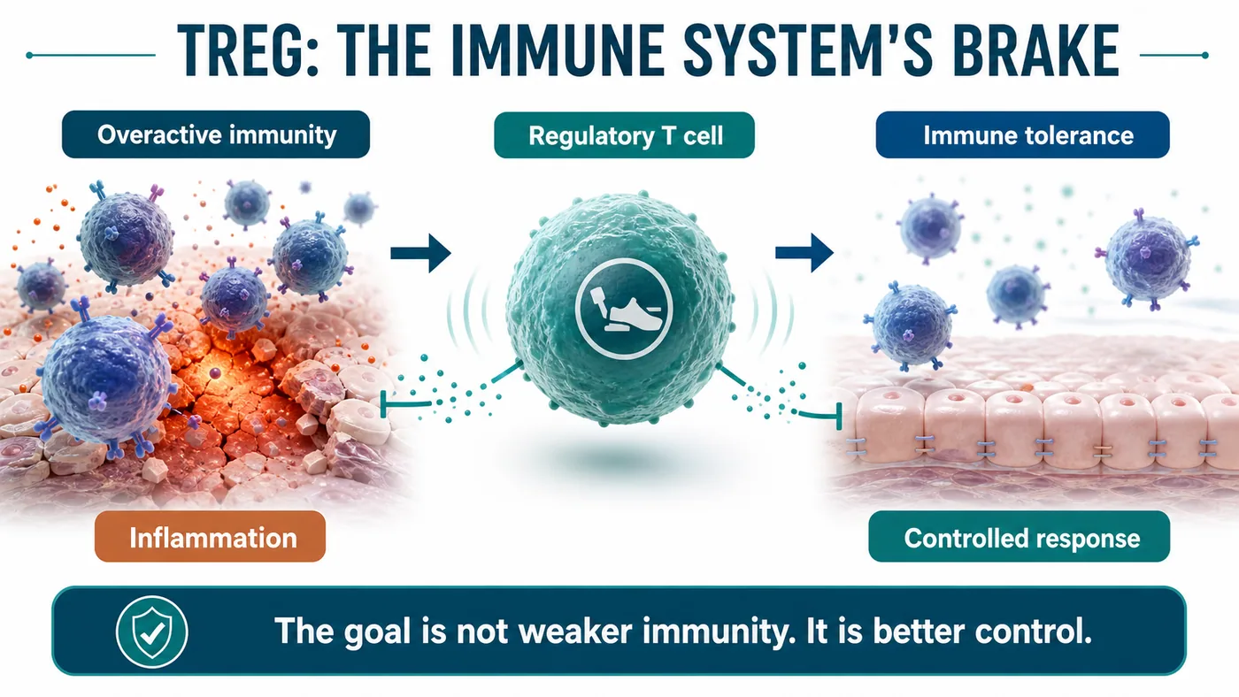 Regulatory T cells suppress excessive immune activation and help restore immune tolerance