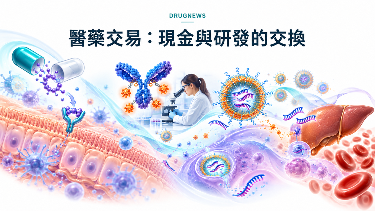 長條圖:本週四筆交易簽約當下付出的現金,吉利德 13 億美元最高